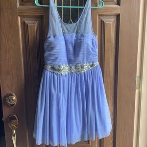 Short puffy sparkly lavender dress!